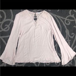 Bohemian style v-neck top